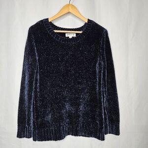 Orvis Women's Navy Chenille Sweater Size M